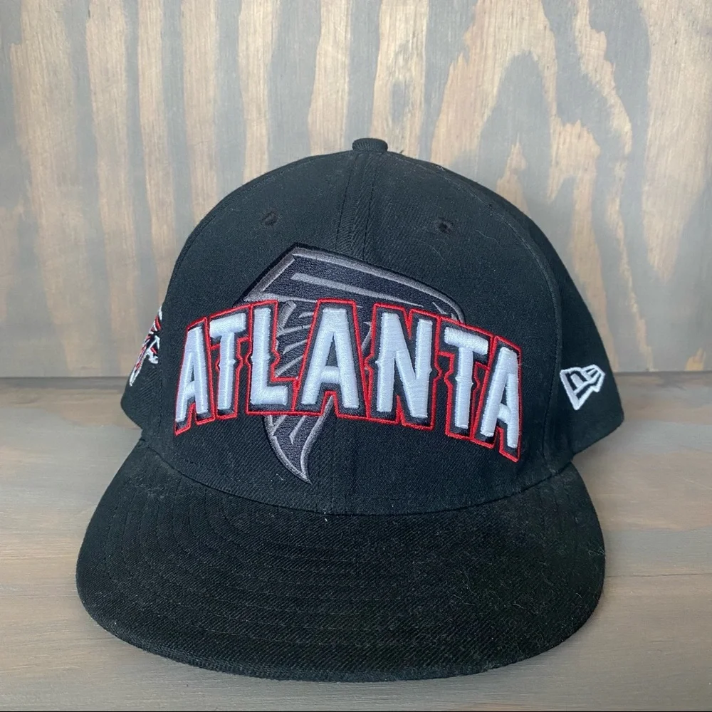 Atlanta Falcons New Era 59Fifty NFL Equipment Fitted Baseball Hat Cap Sz 7 3/8
